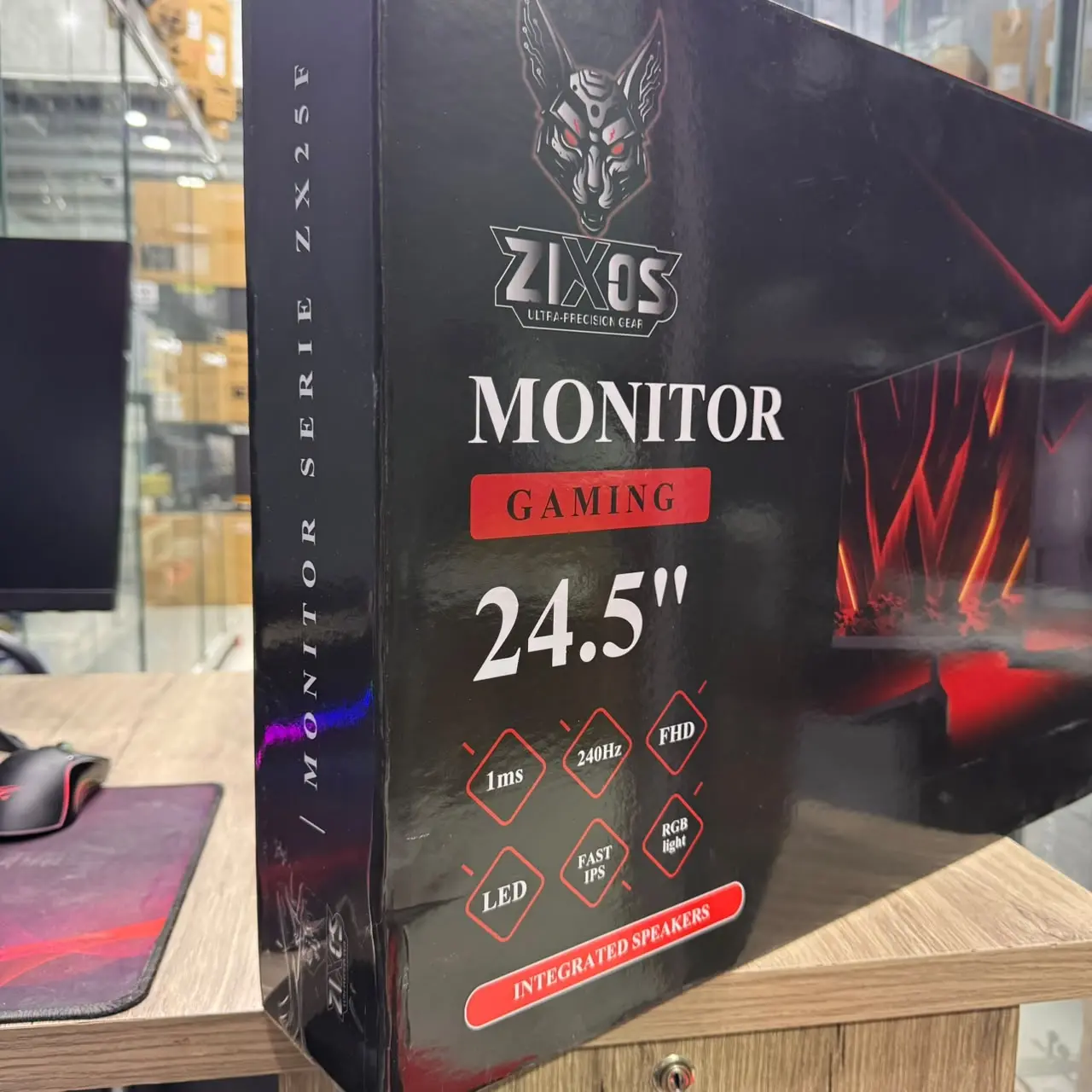 MONITEUR ZIXOS ZX25F 240HZ 1ms FAST IPS 25 POUCE RGB FHD